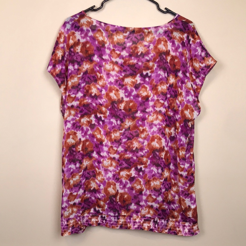 Loft Women’s Patterned Chiffon Sheer Lightweight … - image 4